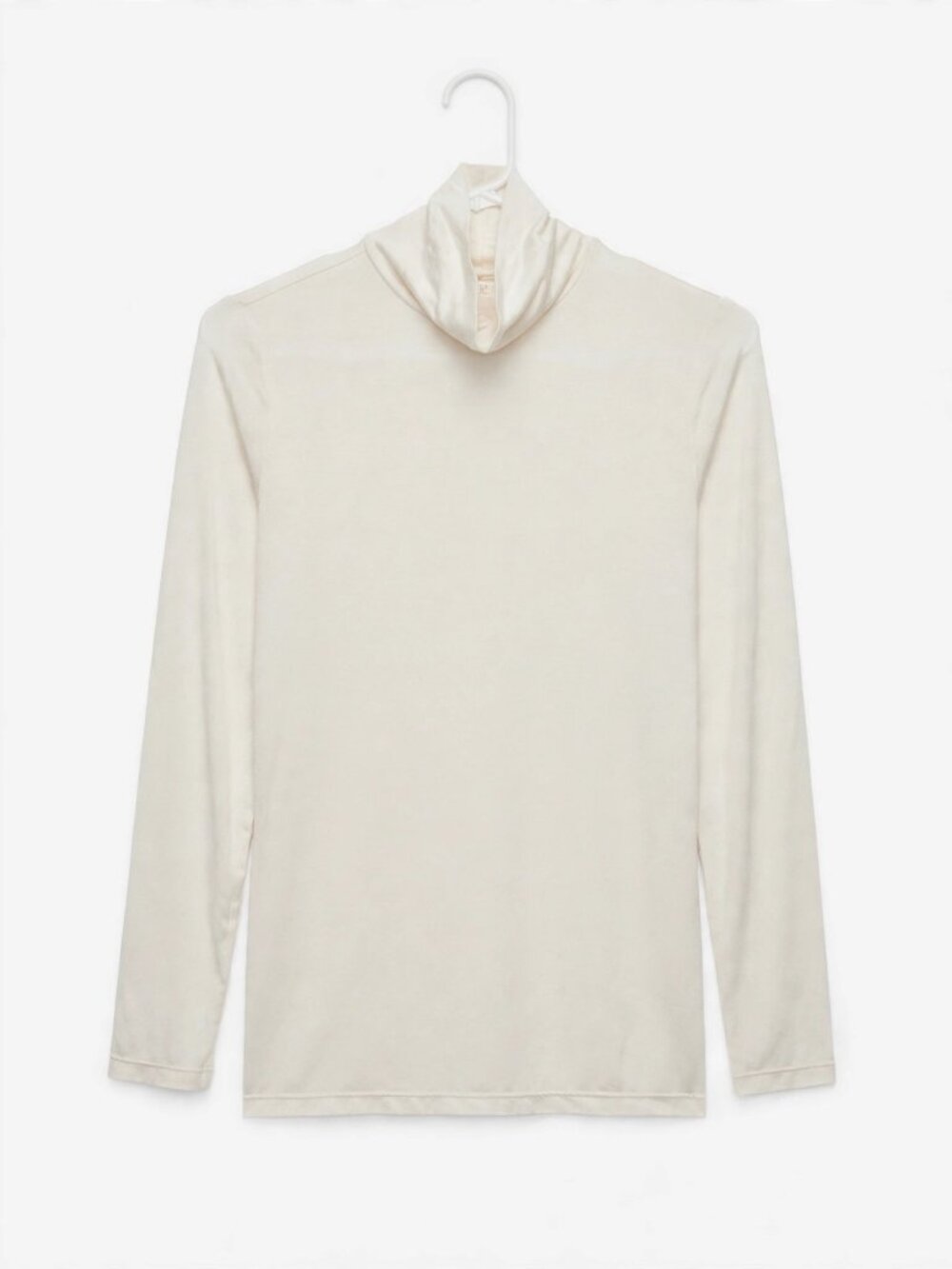 Uniqlo Heattech Turtleneck Long Sleeve Thermal Top Cream Size L